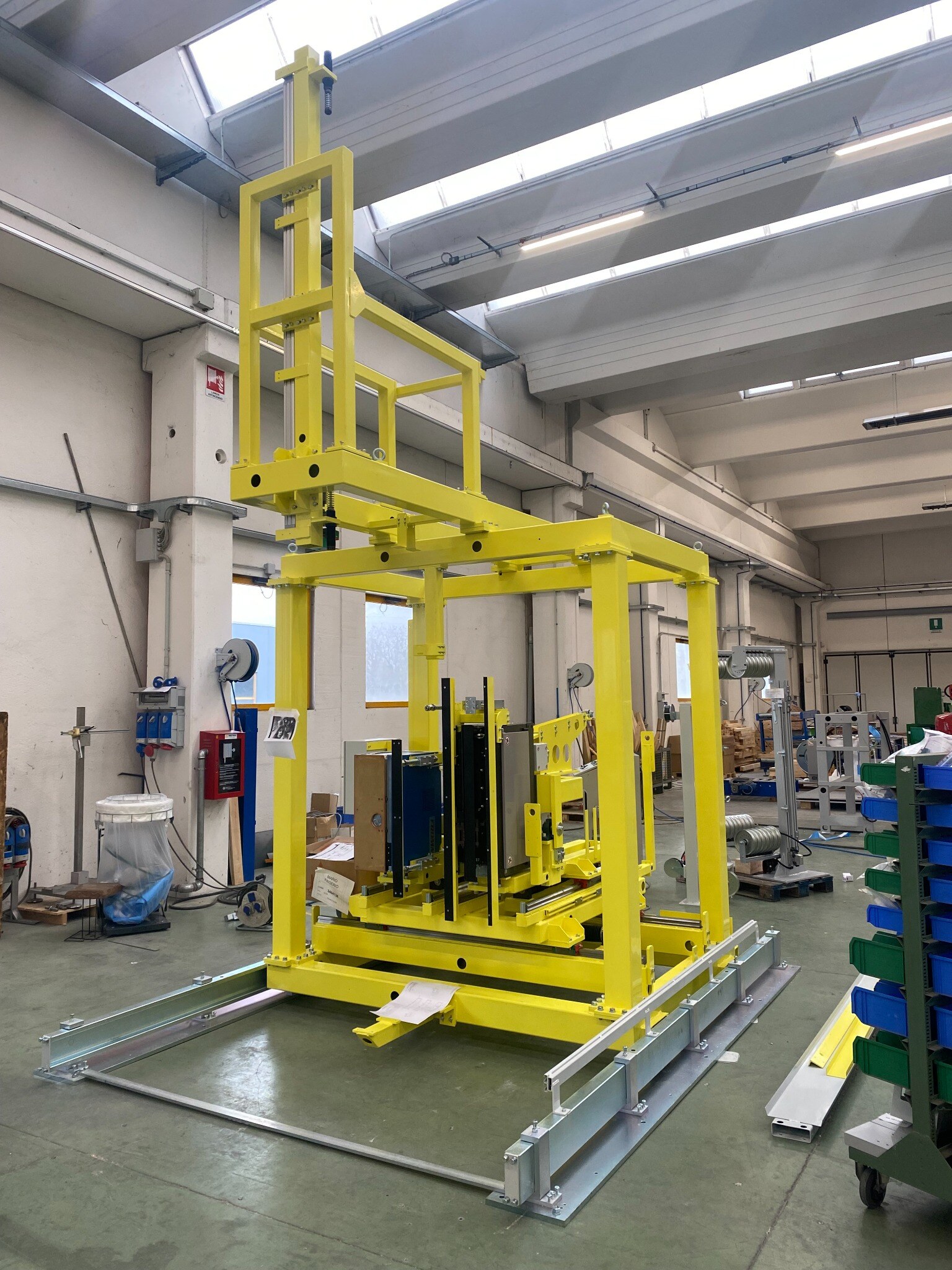 Carpenteria per una macchina del settore packaging e automazione